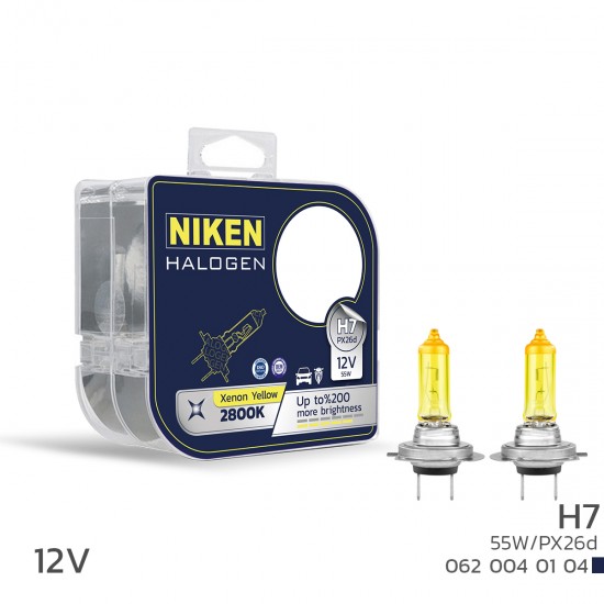 Nıken 12v H7 55w Sarı Işık Ampul 2800k